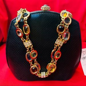 Judith Leiber Bejeweled Chain-Handle Party Purse ~ For Neiman Marcus